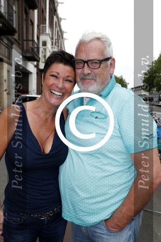 Amsterdam 15 juli 2017
Frits Huffnagel viert zijn 50e verjaardag. Ernst Daniel Smid met vriendin