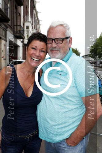 Amsterdam 15 juli 2017
Frits Huffnagel viert zijn 50e verjaardag. Ernst Daniel Smid met vriendin