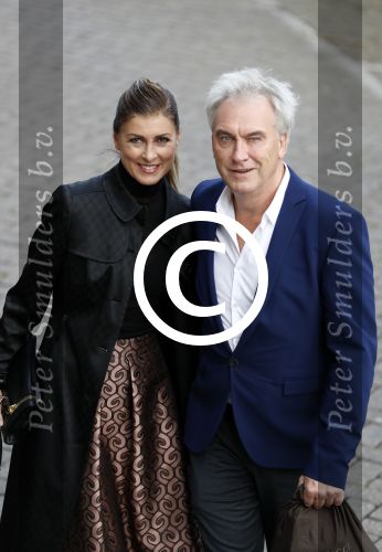 Amsterdam 20 september 2017 
Opening expositie 25 jaar Mart Visser. Euvgenia Parakhina met Jeroen Jorna