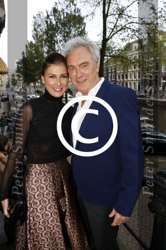 Amsterdam 20 september 2017 
Opening expositie 25 jaar Mart Visser. Euvgenia Parakhina met Jeroen Jorna