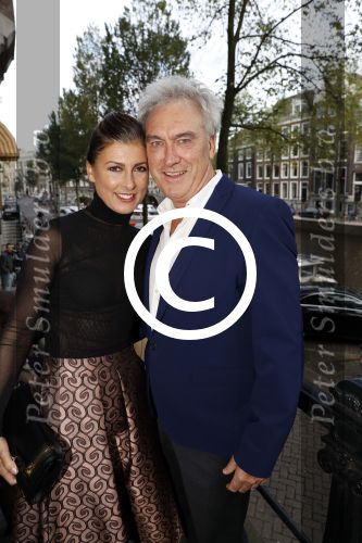 Amsterdam 20 september 2017 
Opening expositie 25 jaar Mart Visser. Euvgenia Parakhina met Jeroen Jorna