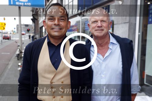 Amsterdam 15 juli 2017
Frits Huffnagel viert zijn 50e verjaardag. Evert santegoeds met partner Robert halewijn