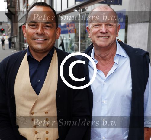 Amsterdam 15 juli 2017
Frits Huffnagel viert zijn 50e verjaardag. Evert santegoeds met partner Robert halewijn