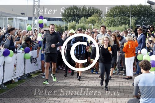 Amsterdam 9 september 2017
Edwin Evers staat op Run van radio 538 bij het Science park. Fatima Moreiro de Melo
