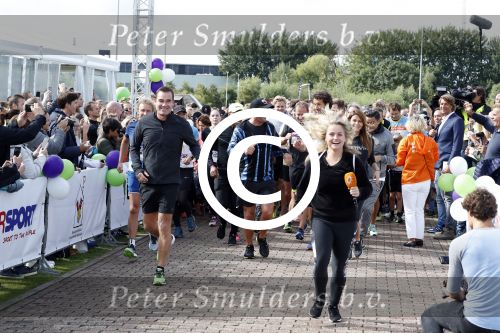 Amsterdam 9 september 2017
Edwin Evers staat op Run van radio 538 bij het Science park. Fatima Moreiro de Melo