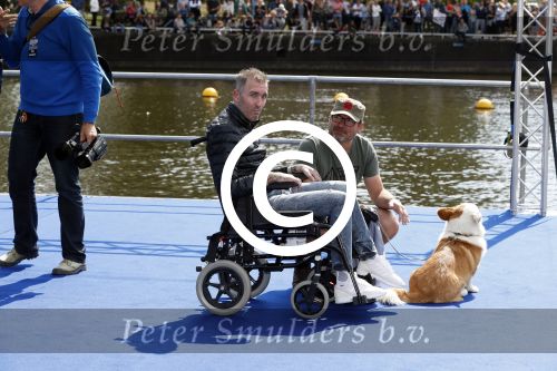 Amsterdam 3 september 2017  
ALS Cityswim in de amsterdamse grachten. Fernando Ricksen