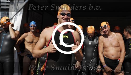 Amsterdam 3 september 2017  
ALS Cityswim in de amsterdamse grachten. Ferry Weertman en Ranomi Kromowidjojo