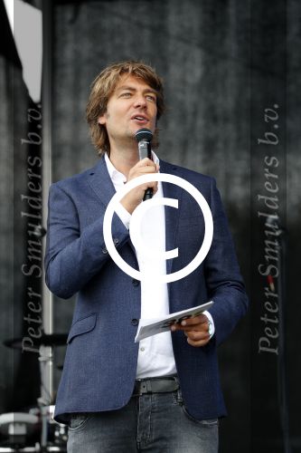 Amsterdam 9 september 2017
Edwin Evers staat op Run van radio 538 bij het Science park. Frank Dane