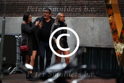Amsterdam 16 september 2017 
Frank masmeijer gaat hapje eten met zijn twee dochters.