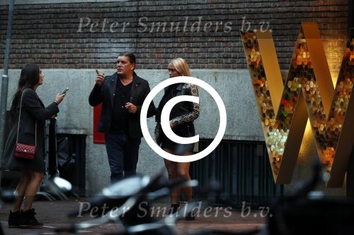 Amsterdam 16 september 2017 
Frank masmeijer gaat hapje eten met zijn twee dochters.