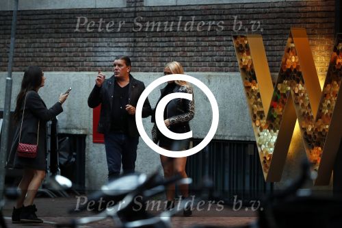 Amsterdam 16 september 2017 
Frank masmeijer gaat hapje eten met zijn twee dochters.