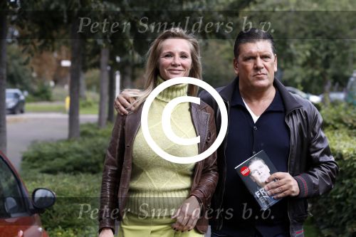 Utrecht 18 september 2017 
Frank Masmeijer en zijn vriendin Jaimy v Lent bij RTV Utrecht