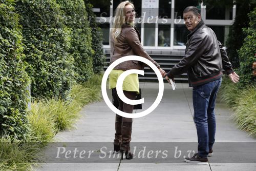 Utrecht 18 september 2017 
Frank Masmeijer en zijn vriendin Jaimy v Lent bij RTV Utrecht