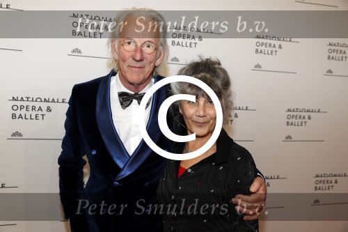 Amsterdam 11 september 2017 
Premiere Nationa Ballet in de stopera. Freek de Jonge met zijn vrouw