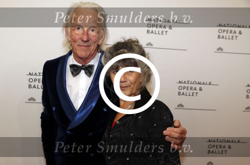 Amsterdam 11 september 2017 
Premiere Nationa Ballet in de stopera. Freek de Jonge met zijn vrouw