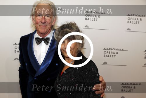 Amsterdam 11 september 2017 
Premiere Nationa Ballet in de stopera. Freek de Jonge met zijn vrouw