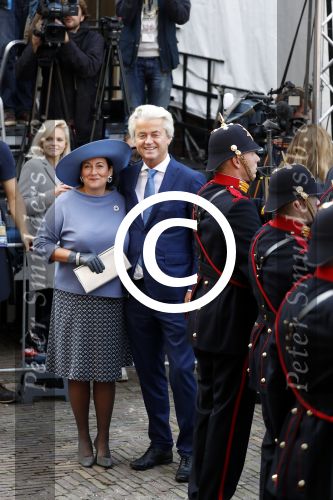 Den Haag 19 september 2017
Geert Wilders met zijn vrouw en beveiliging tijdens prinsjesdag op het binnenhof