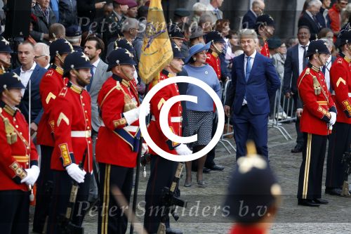 Den Haag 19 september 2017
Geert Wilders met zijn vrouw en beveiliging tijdens prinsjesdag op het binnenhof