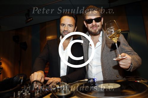 Hilversum 11 september 2017 
Presentatie wijnen in de wisseloord studio\'s met Selwyn Sanatori en Gerard Ekdom