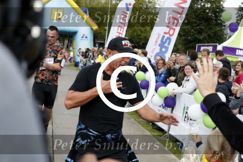 Amsterdam 9 september 2017
Edwin Evers staat op Run van radio 538 bij het Science park. Gerard  Joling
