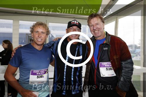 Amsterdam 9 september 2017
Edwin Evers staat op Run van radio 538 bij het Science park. Gerard  Joling