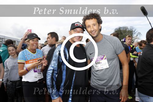 Amsterdam 9 september 2017
Edwin Evers staat op Run van radio 538 bij het Science park. Gerard  Joling