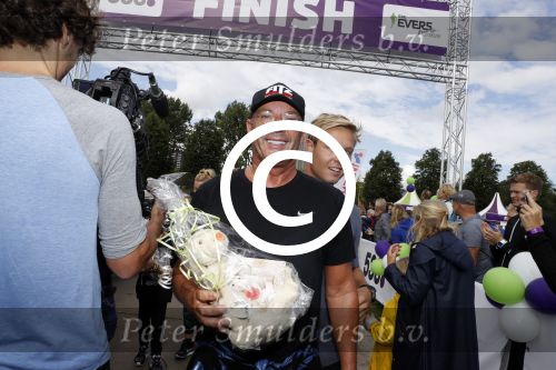 Amsterdam 9 september 2017
Edwin Evers staat op Run van radio 538 bij het Science park. Gerard  Joling