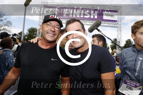 Amsterdam 9 september 2017
Edwin Evers staat op Run van radio 538 bij het Science park. Gerard  Joling