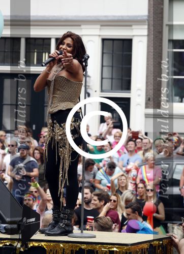 Amsterdam 5 augustus 2017
canal parade in Amsterdam. Glennis Grace