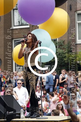 Amsterdam 5 augustus 2017
canal parade in Amsterdam. Glennis Grace