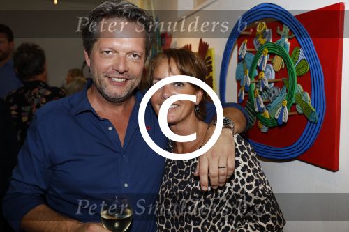 Amsterdam 10 september 2017
Opening expositie Bob Fosko en Bert Kuizenga.n Gijs Scholten van Aschat opent hem. Guido den Aantrekker met zijn vrouw Tiffany