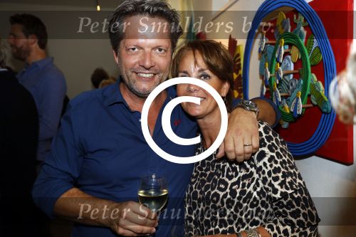 Amsterdam 10 september 2017
Opening expositie Bob Fosko en Bert Kuizenga.n Gijs Scholten van Aschat opent hem. Guido den Aantrekker met zijn vrouw Tiffany