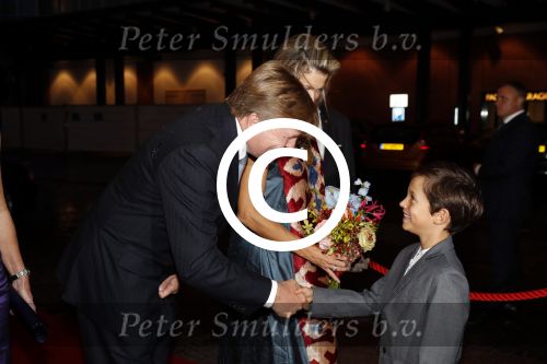 Amsterdam 15 september 2017 
Hugo Gremillet, zoon van Igone de Jongh tijdens de premierevoorstelling Ode aan de Meester bij Nationale Opera & Ballet in Amsterdam..koning Willem Alexander en koningin Maxima zijn de eregasten