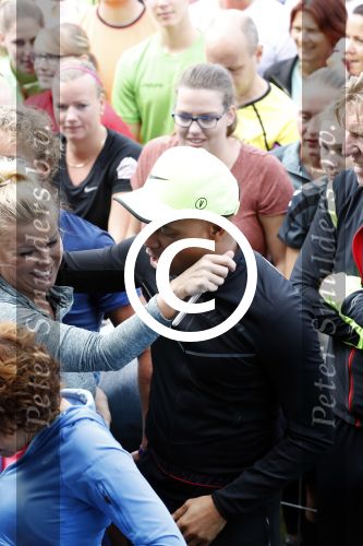 Amsterdam 9 september 2017
Edwin Evers staat op Run van radio 538 bij het Science park. Humberto Tan