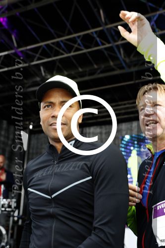 Amsterdam 9 september 2017
Edwin Evers staat op Run van radio 538 bij het Science park. Humberto Tan