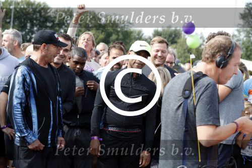 Amsterdam 9 september 2017
Edwin Evers staat op Run van radio 538 bij het Science park. Humberto Tan en Gerard Joling