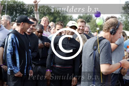 Amsterdam 9 september 2017
Edwin Evers staat op Run van radio 538 bij het Science park. Humberto Tan en Gerard Joling