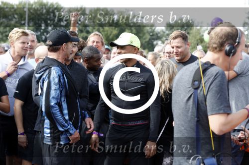 Amsterdam 9 september 2017
Edwin Evers staat op Run van radio 538 bij het Science park. Humberto Tan en Gerard Joling