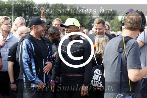 Amsterdam 9 september 2017
Edwin Evers staat op Run van radio 538 bij het Science park. Humberto Tan en Gerard Joling