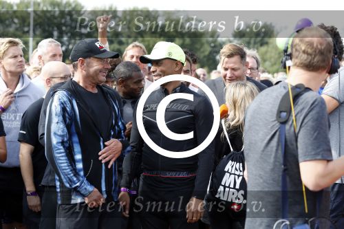 Amsterdam 9 september 2017
Edwin Evers staat op Run van radio 538 bij het Science park. Humberto Tan en Gerard Joling