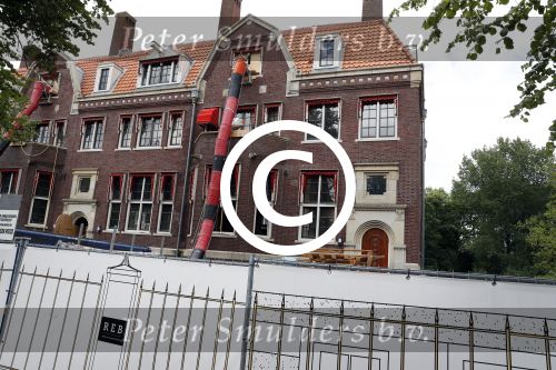 Amsterdam 24 juli 2017   
Verbouwing nieuwe huis Jaap v Zweden aan het vondelpark