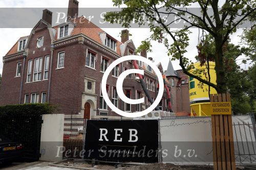 Amsterdam 24 juli 2017   
Verbouwing nieuwe huis Jaap v Zweden aan het vondelpark