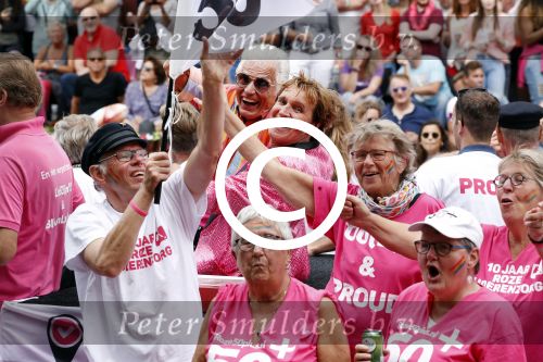 Amsterdam 5 augustus 2017
canal parade in Amsterdam. Ben Cramer en Jacques Herb