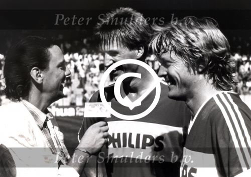 Jan Rietman Soren Lerby en Wim Kieft
PSV Landskampioen