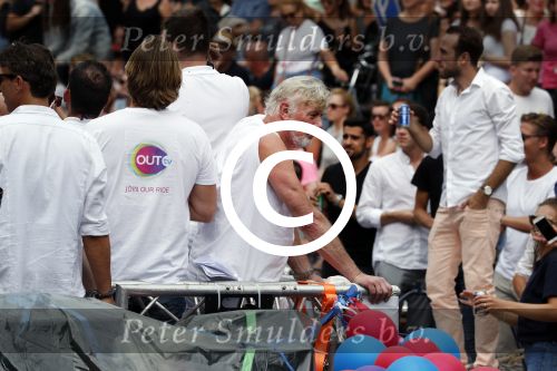 Amsterdam 5 augustus 2017
canal parade in Amsterdam. Jan v Ingen