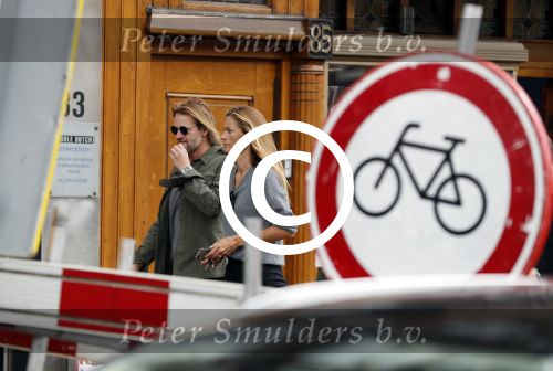 Amsterdam 11 juli 2017 
Jasper Krabbe met zijn nieuwe vriendin ANNEMARIEKE VAN DRIMMELEN