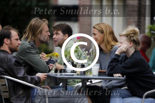 Amsterdam 11 juli 2017 
Jasper Krabbe met zijn nieuwe vriendin ANNEMARIEKE VAN DRIMMELEN
