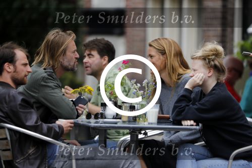 Amsterdam 11 juli 2017 
Jasper Krabbe met zijn nieuwe vriendin ANNEMARIEKE VAN DRIMMELEN
