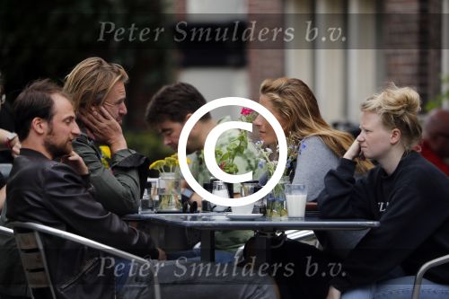 Amsterdam 11 juli 2017 
Jasper Krabbe met zijn nieuwe vriendin ANNEMARIEKE VAN DRIMMELEN