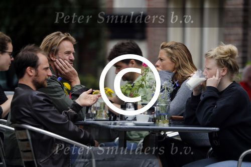 Amsterdam 11 juli 2017 
Jasper Krabbe met zijn nieuwe vriendin ANNEMARIEKE VAN DRIMMELEN